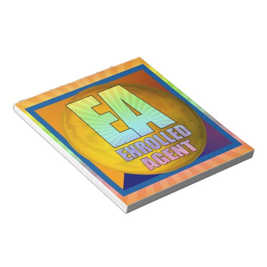 BLOC-NOTE AGENT INSCRIT AU LOGO EA (Incliné)