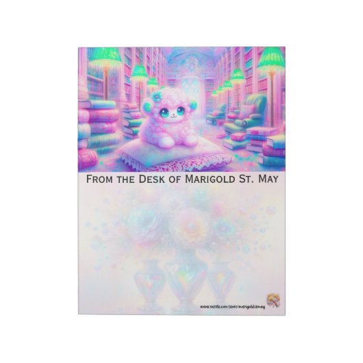 Bloc-note Agneau dans la Bibliothèque (Tourné)