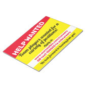 Bloc-note Aide à l'embauche pour l'entreprise employeur d'af (Incliné)