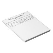 Bloc-note Aide de jardin (Incliné)