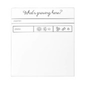 Bloc-note Aide de jardin (Devant)