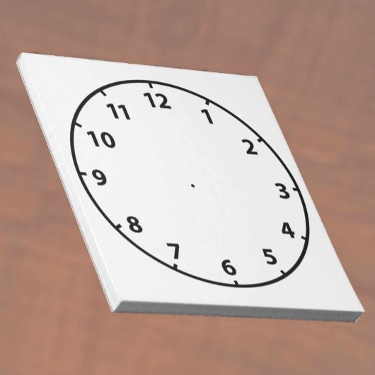 Bloc-note Aide pédagogique cadran d'horloge vierge pour ense