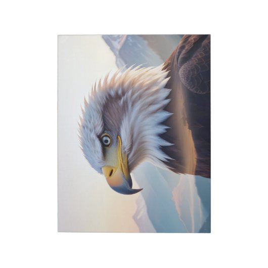 Bloc-note Aigle Bald Double exposition Nature animale Wilder (Tourné)