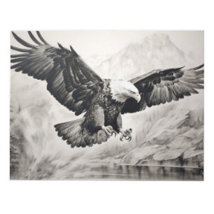 Bloc-note Aigle Oiseau sauvage Nature Encre Style croquis