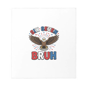 Bloc-note Aigle Patriotique Six Sept Bruh Design Vectoriel_1