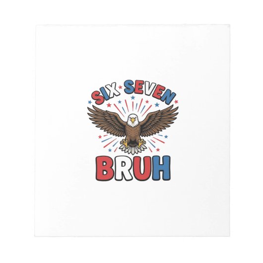 Bloc-note Aigle Patriotique Six Sept Bruh Design Vectoriel_1 (Devant)