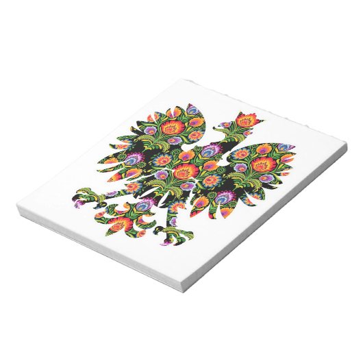 Bloc-note Aigle polonais Pologne Emblème Wycinanki, Polonais (Tourné)