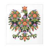 Bloc-note Aigle polonais Pologne Emblème Wycinanki, Polonais (Devant)