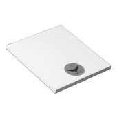 Bloc-note Aigle simple gris foncé profond personnalisé (Incliné)