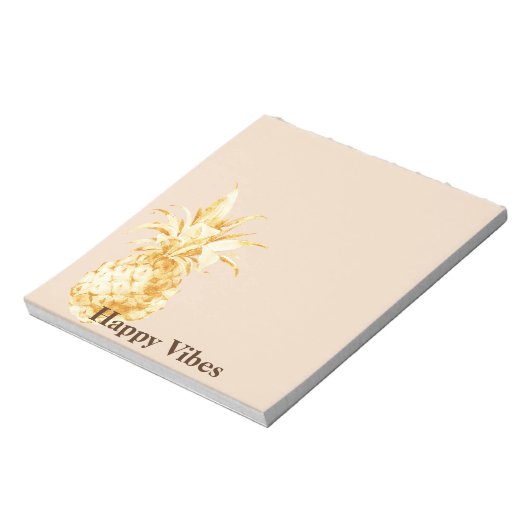 Bloc-note Aiguille jaune crème Confetti (Tourné)