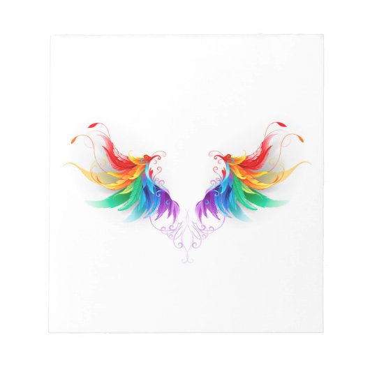 Bloc-note Ailes arc-en-ciel douces (Devant)