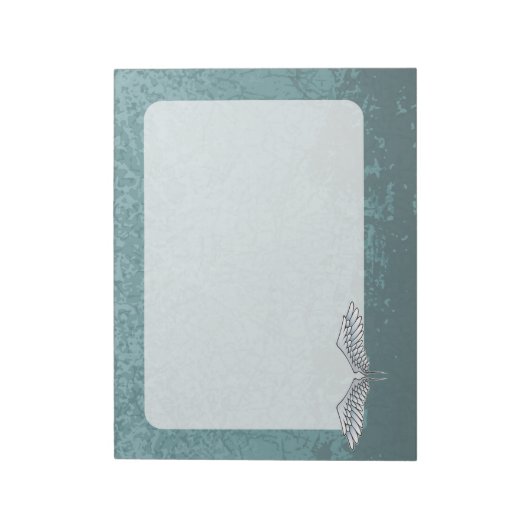 Bloc-note ailes bleu-gris (Tourné)