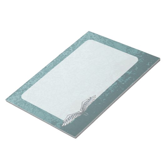 Bloc-note ailes bleu-gris (Incliné)