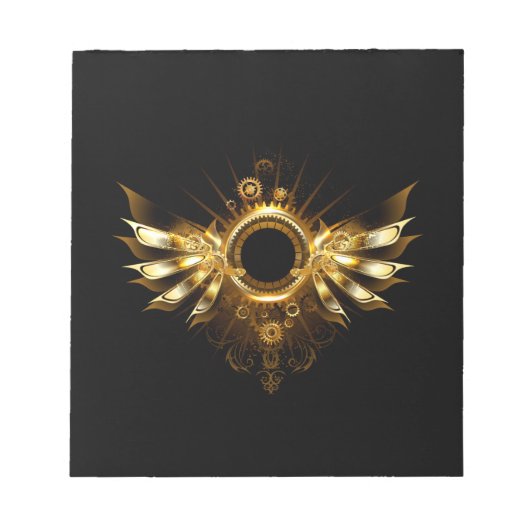 Bloc-note Ailes steampunk (Devant)