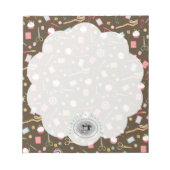 Bloc-note Aimer Accessoires de couture Gris (Devant)