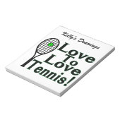 Bloc-note Aimer Le Tennis (Tourné)