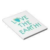 Bloc-note Aimez la terre ambiante (Incliné)