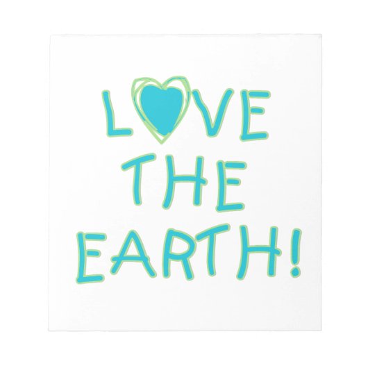 Bloc-note Aimez la terre ambiante (Devant)