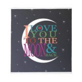Bloc-note Aimez-vous à la Lune et retour (Devant)