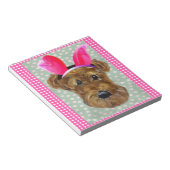 BLOC-NOTE AIREDALE DE PÂQUES (Incliné)