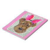 BLOC-NOTE AIREDALE DE PÂQUES (Tourné)