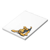 Bloc-note Airedale en jeu (Tourné)