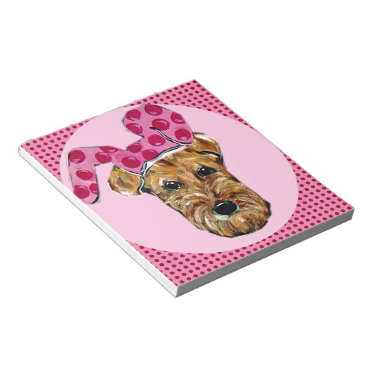 BLOC-NOTE AIREDALE TERRIER (Incliné)