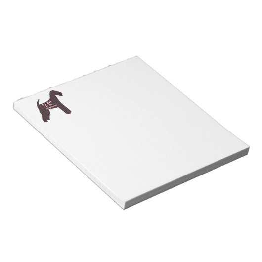 Bloc-note Airedale Terrier BFF (Incliné)