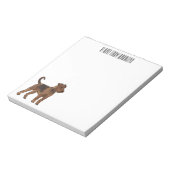 Bloc-note Airedale terrier dog cartoon (Tourné)