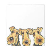 Bloc-note Airedale Terrier Lover (Devant)