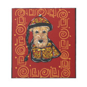 Bloc-note Airedale Terrier Year of the Dog (Devant)