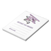 Bloc-note Airplane birthday time capsule message (Tourné)