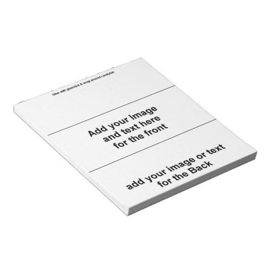 Bloc-note Ajouter le vôtre - Blank Candy Bar Wrapper Party F (Incliné)