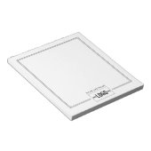 Bloc-note Ajouter Logo Élégant Style Lignes Nom Personnalisé (Incliné)
