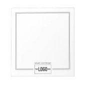 Bloc-note Ajouter Logo Élégant Style Lignes Nom Personnalisé (Devant)