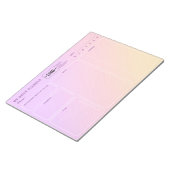 Bloc-note Ajouter Logo Pastel Personnalisé Undate Daily Plan (Incliné)
