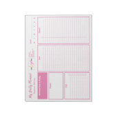 Bloc-note Ajouter Logo Personnalisé Undate Daily Planner ros (Tourné)