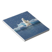 Bloc-note Ajouter SLOGAN pour sauver les ours polaires Planè (Incliné)