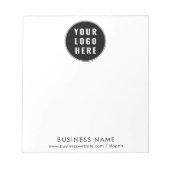 Bloc-note Ajouter un logo d'entreprise et un site Web promot (Devant)