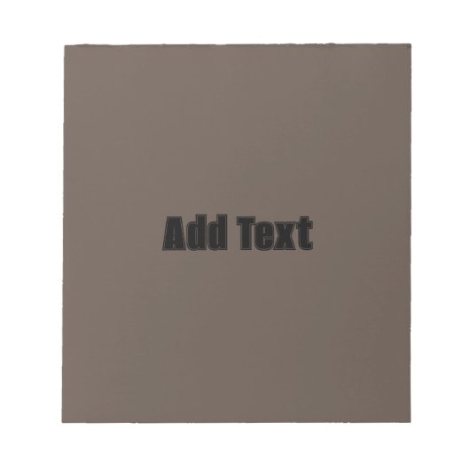 Bloc-note Ajouter un texte imprimé avec un fond de couleur m (Devant)