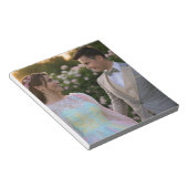 Bloc-note Ajouter une photo de mariage personnaliser (Incliné)