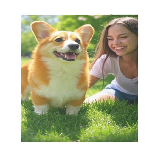 Bloc-note Ajouter une photo pour animaux de compagnie Person (Devant)