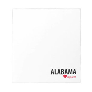 Bloc-note Alabama mon amour