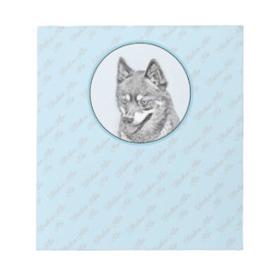 Bloc-note Alaskan Klee Kai Peinture - Cute Original Chien Ar