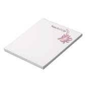 Bloc-note Albino Axolotl personnalisé illustré (Tourné)