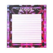 Bloc-note Alexandrite Gemstone Linked Personnalisé (Devant)