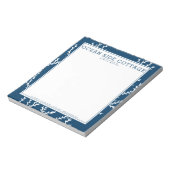 Bloc-note Algues, Élégant Indigo Nautical Beach House Style (Tourné)