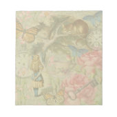 Bloc-note Alice Cheshire Chat Wonderland Tree Garden (Devant)