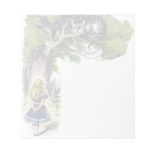 Bloc-note Alice rencontre Cheshire (Devant)