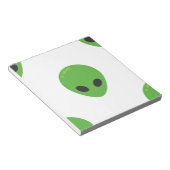 Bloc-note aliens émoji (Incliné)
